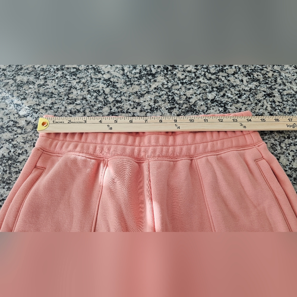Fabletics Dusty Pink Wide Leg Sweatpants Women’s M High Rise Lounge Athleisure - Picture 4 of 8